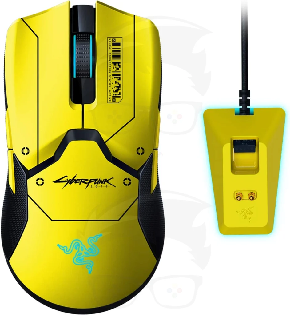 Razer Viper Ultimate Gaming Mouse HyperSpeed Wireless with Charging Dock - Cyberpunk 2077 Edition