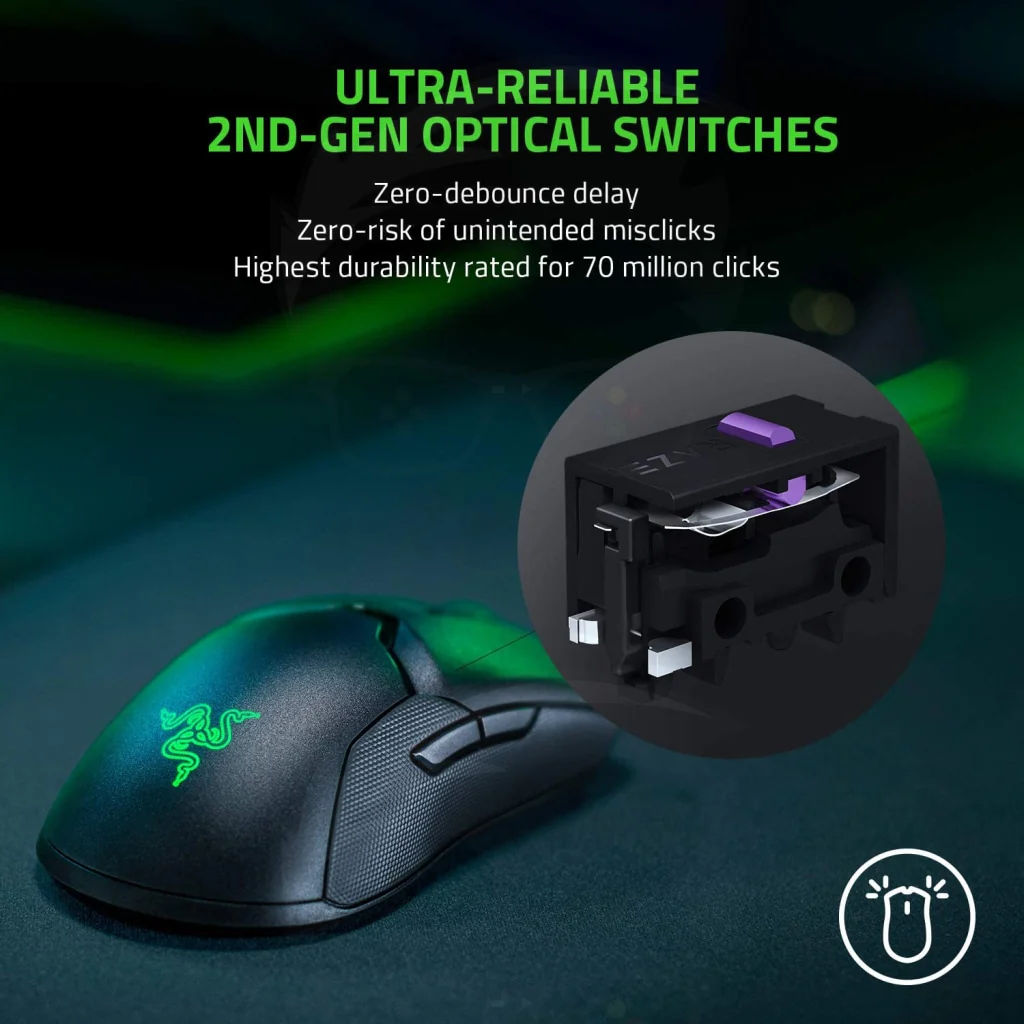 Razer Viper Ultimate Gaming Mouse with HyperSpeed Wireless - Black - Image 2
