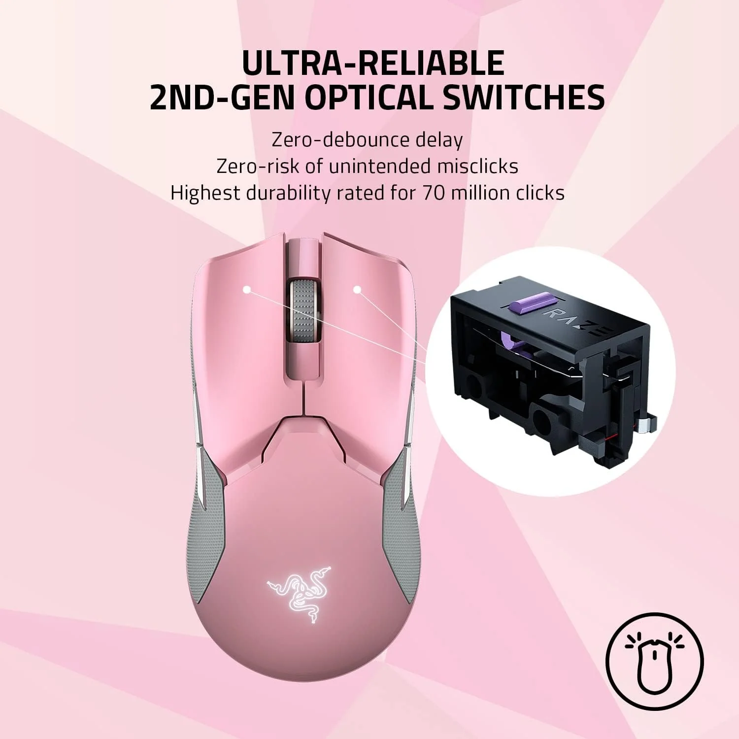 Razer Viper Ultimate Mouse & Dock - Quartz Pink - Image 6