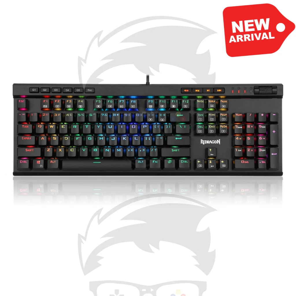 Redragon VATA RGB LED Backlit Mechanical Gaming Keyboard - Image 2