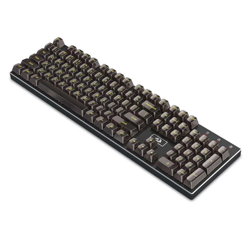 Redragon A138 Transparent Black keycaps 117 Keys - Image 2