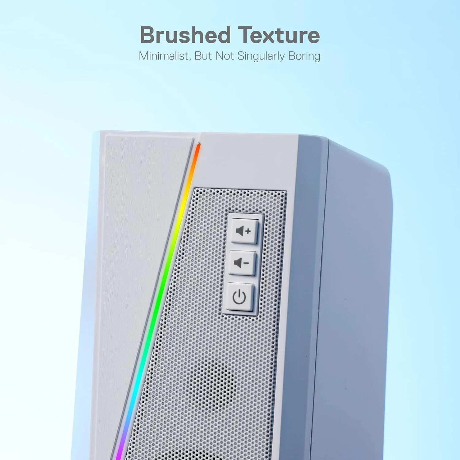 Redragon ANVIL GS520 RGB Desktop Speakers - White - Image 3