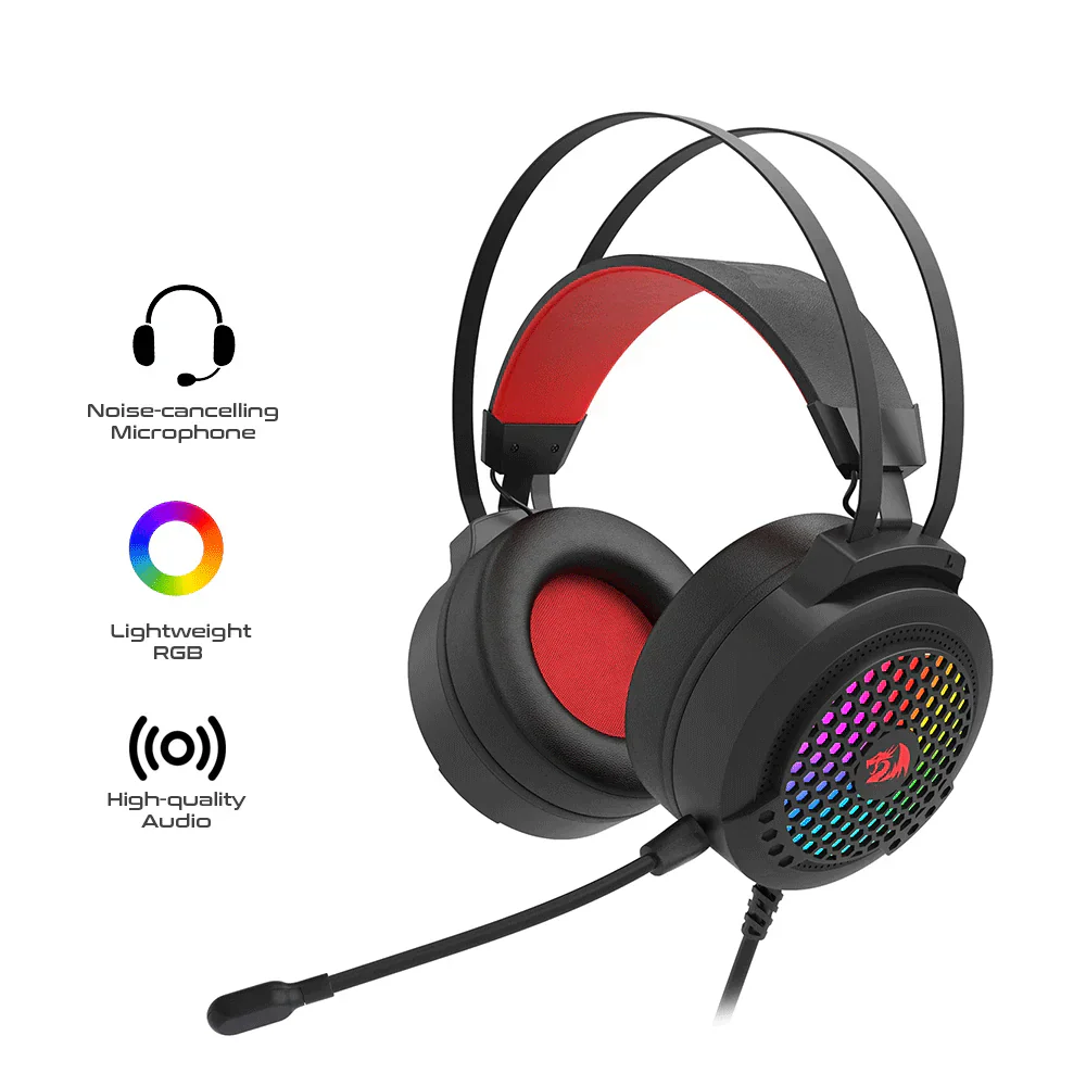 Redragon CARMEN H261 RGB Wired Gaming Headset - Image 2