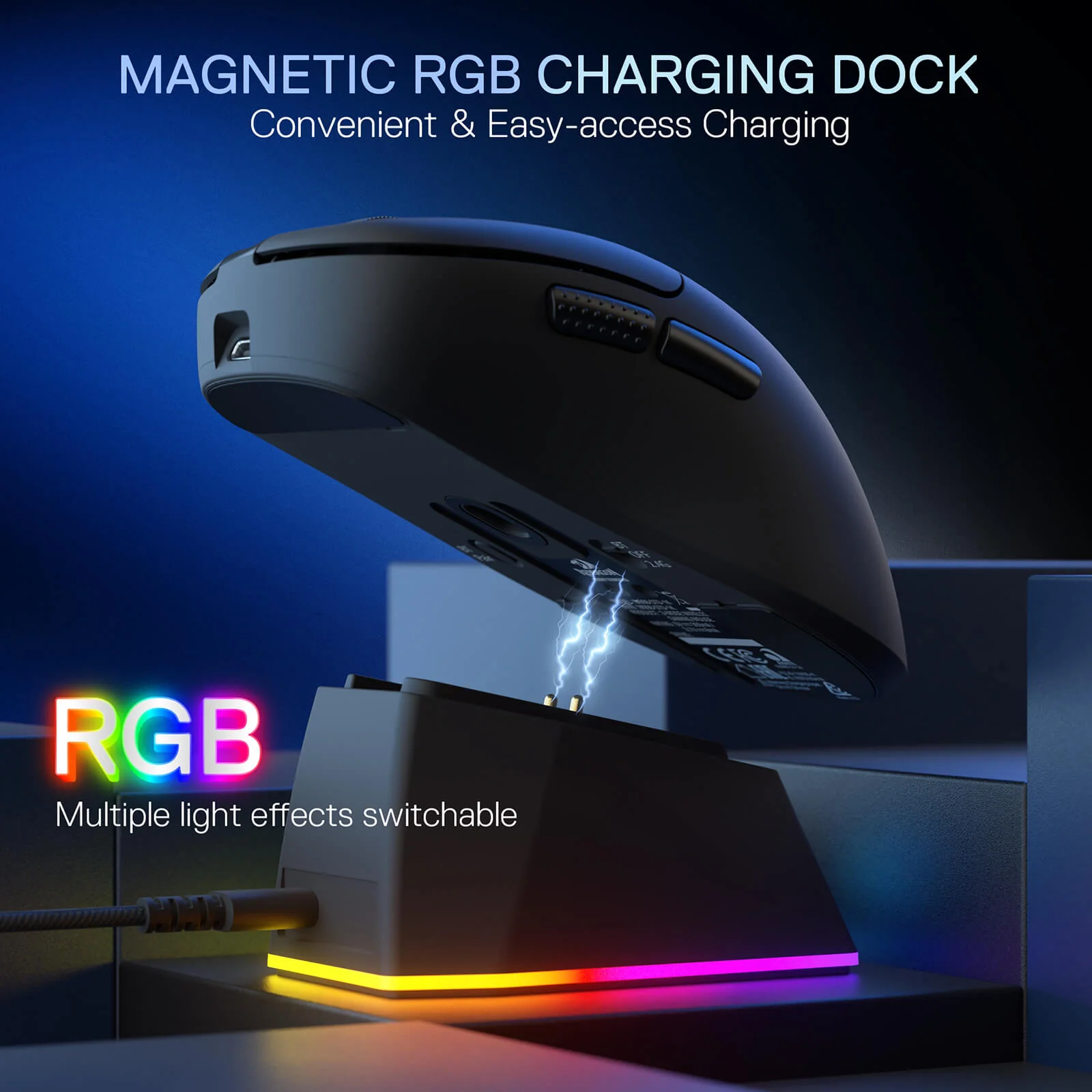 REDRAGON EBONY STANDARD M998-STD-1K 24000 DPI WIRELESS BLACK GAMING MOUSE - Image 14