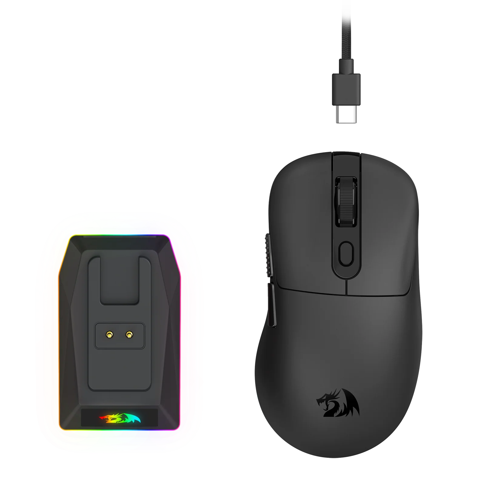 REDRAGON EBONY STANDARD M998-STD-1K 24000 DPI WIRELESS BLACK GAMING MOUSE - Image 5