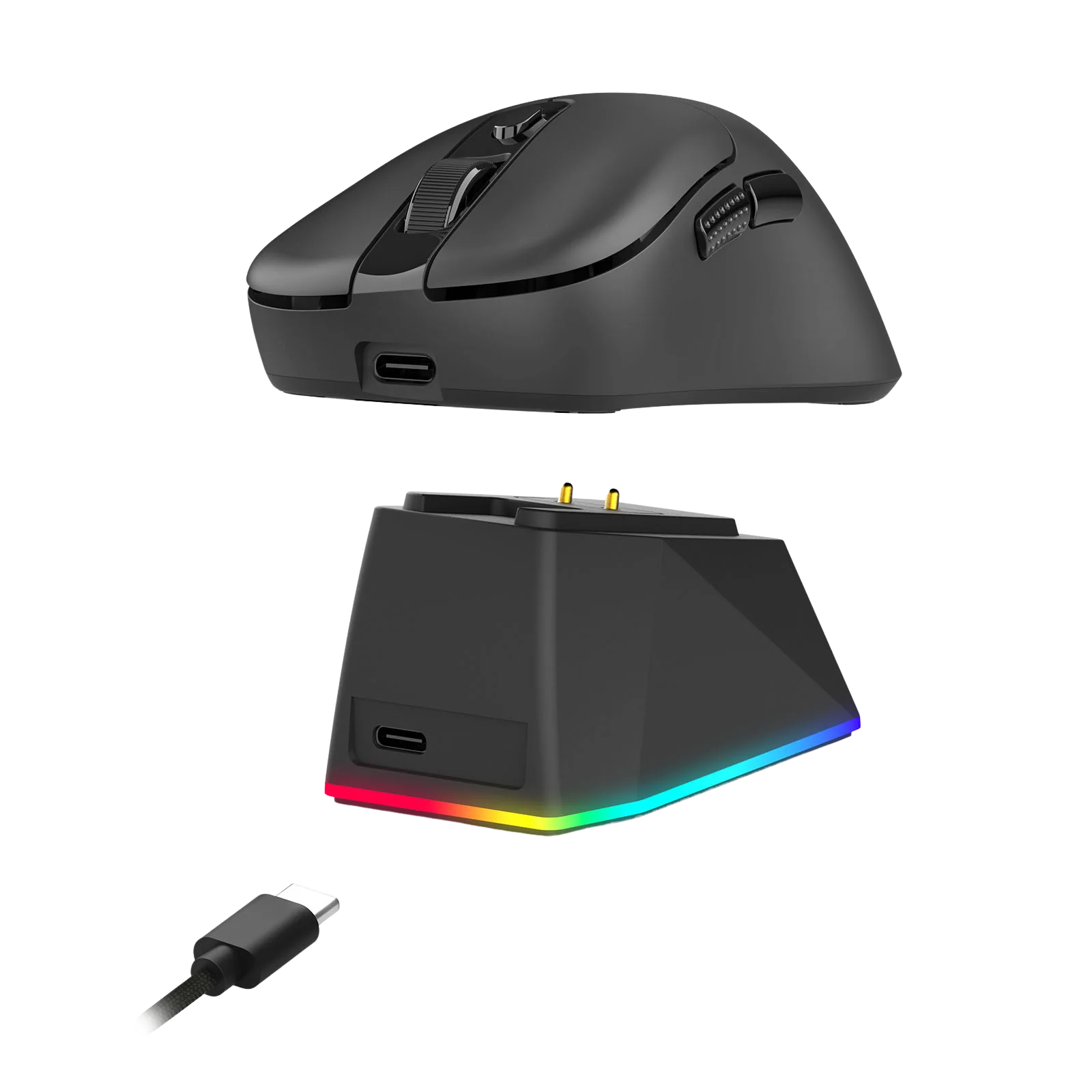 REDRAGON EBONY STANDARD M998-STD-1K 24000 DPI WIRELESS BLACK GAMING MOUSE - Image 6
