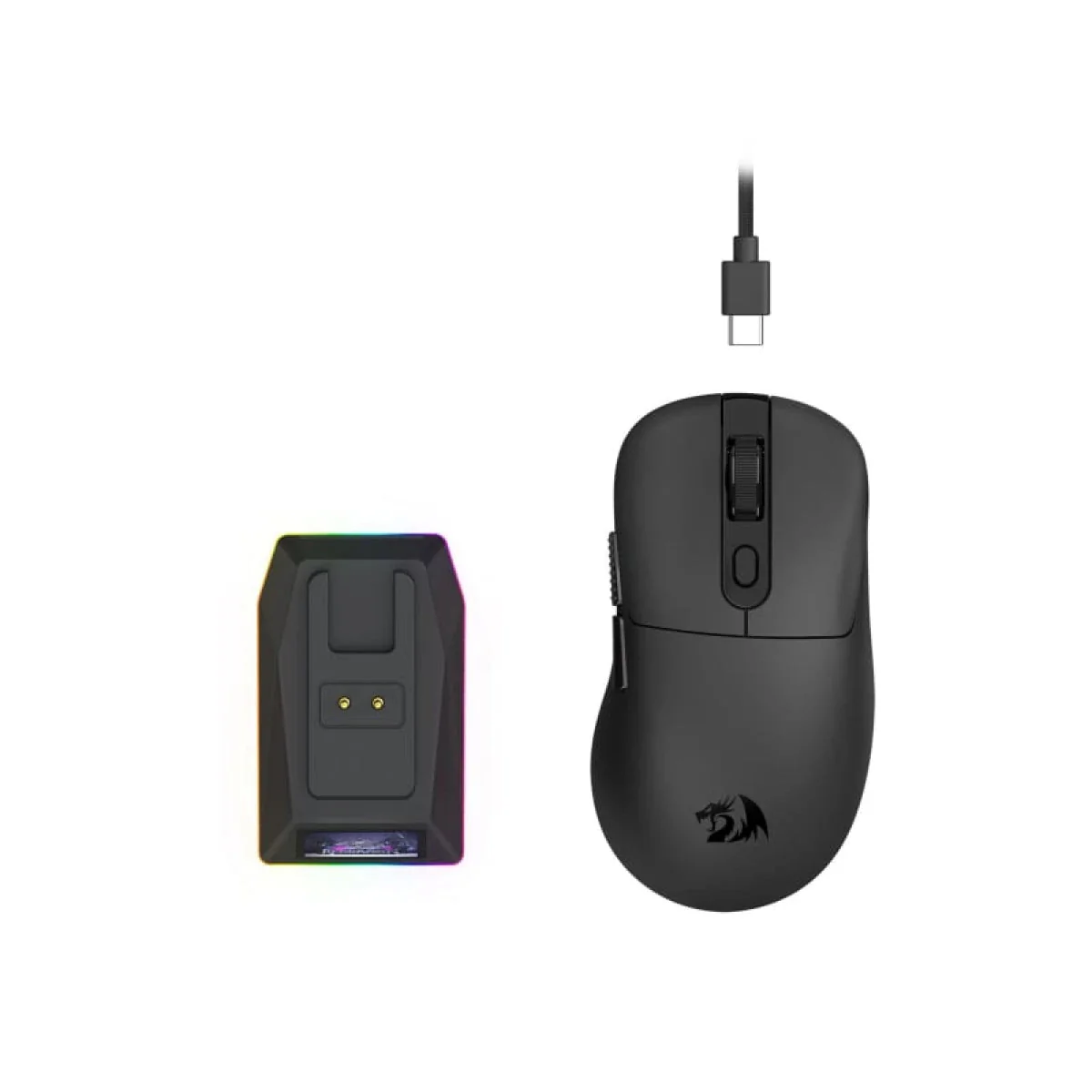 REDRAGON EBONY STANDARD M998-ULT 30000 DPI WIRELESS BLACK GAMING MOUSE - Image 6