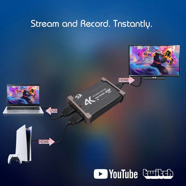 REDRAGON FLASH VC321 4K Video Capture Card - Image 6