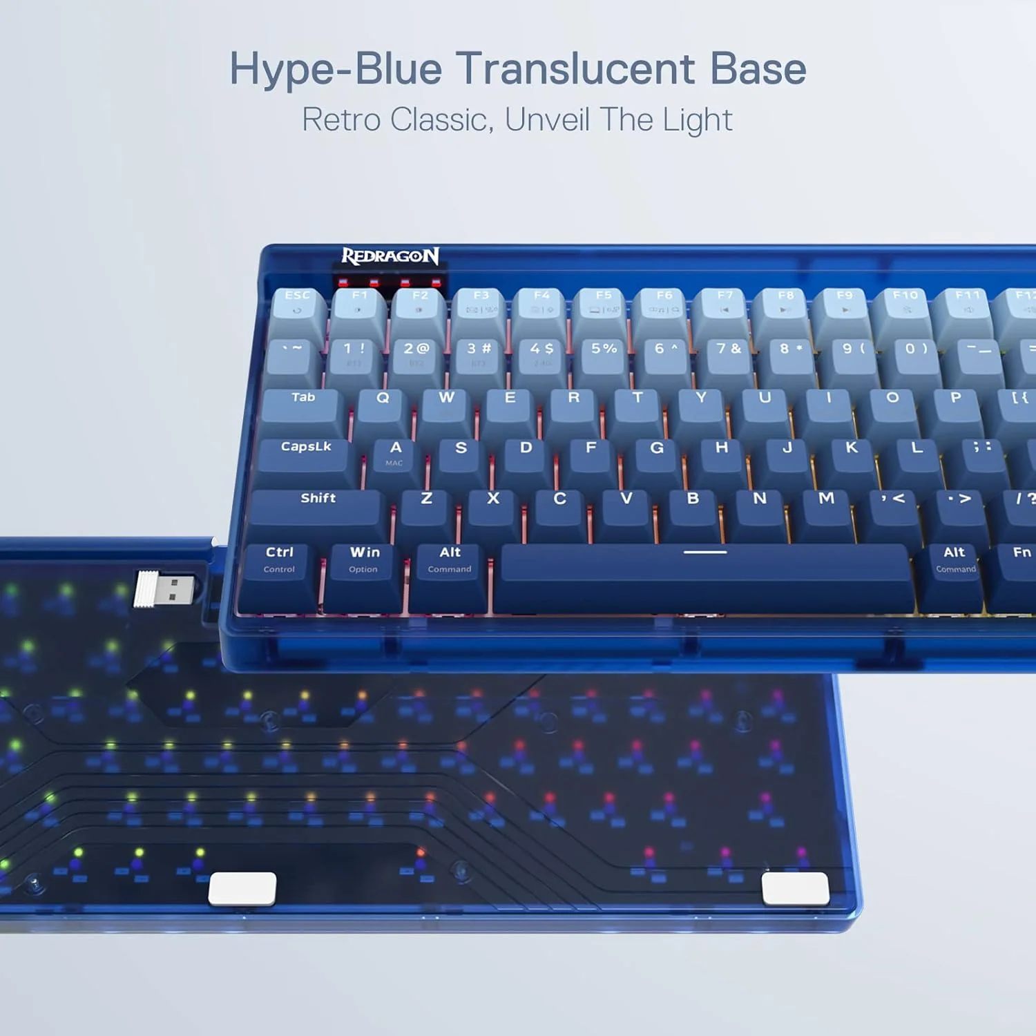 Redragon Garen Pro K656WGB-RGB-PRO Wireless Gaming Keyboard - Image 2