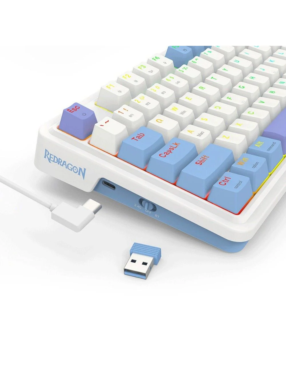 Redragon Gloria Pro 3 Modes Hot-Swappable GASKET RGB Keyboard - Image 5