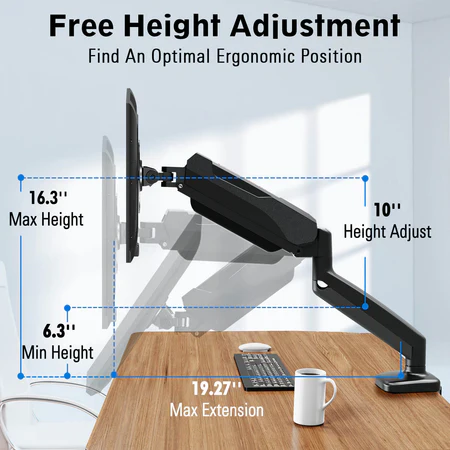 Redragon GMK914 OMBRA Single Monitor Mount - Image 5