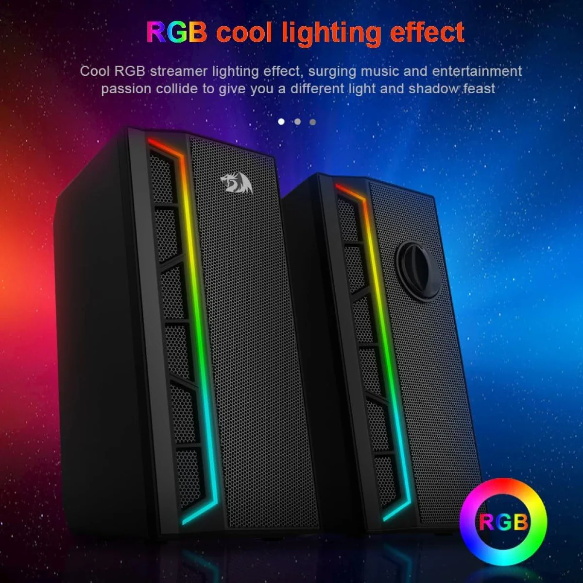 Redragon GS580 Calliope RGB Desktop PC Speakers - Image 4