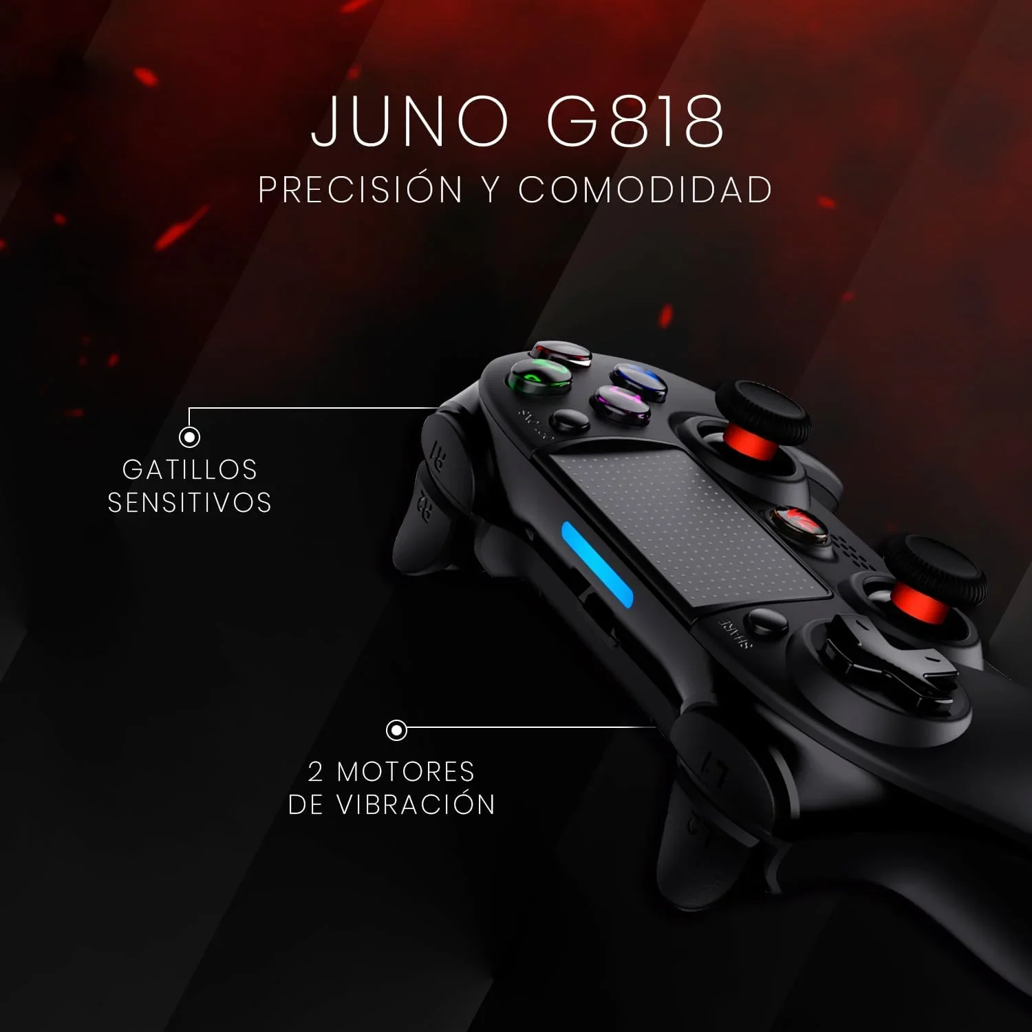 Redragon Juno G818 Wireless Bluetooth Gamepad for PC - Image 2