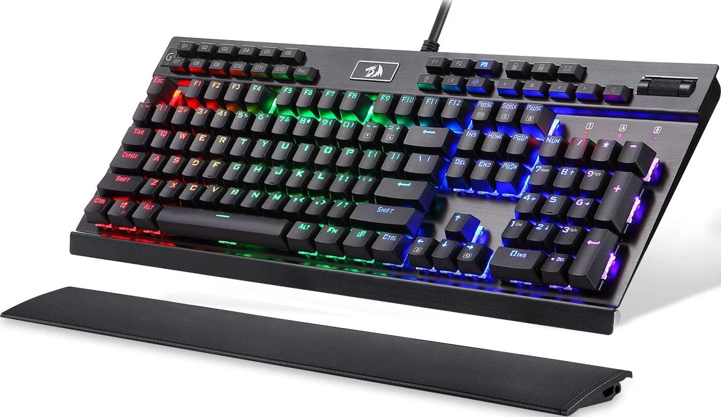 Redragon K550 RGB Yama 131 Key RGB LED Illuminated Backlit Mechanical Gaming Keyboard - Image 2