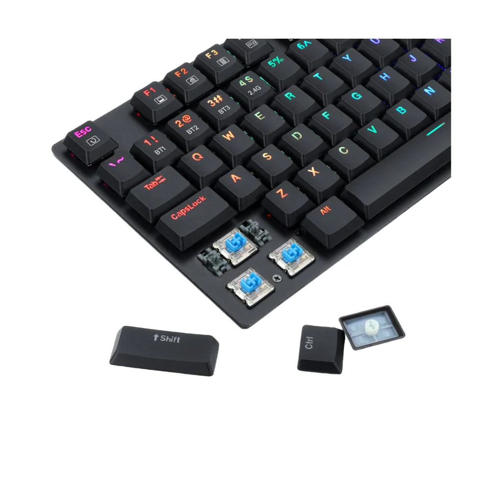 Redragon K607P-KBS Wireless/Bluetooth Gaming Keyboard - Image 3