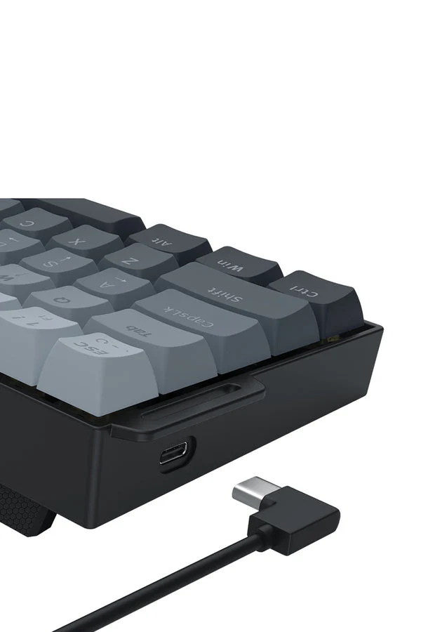 Redragon K617GGB-RGB-MP Fizz Grey 60% Rapid Trigger Magnetic RGB Gaming Keyboard - Image 6