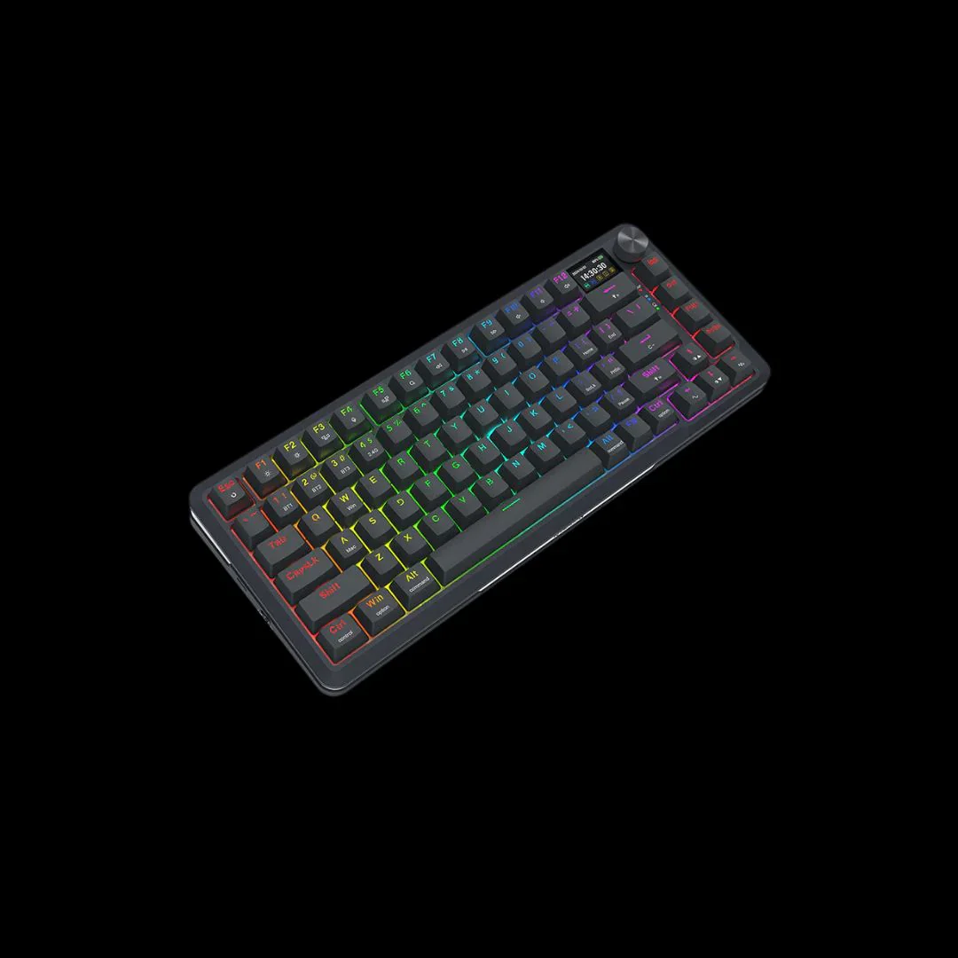 Redragon K708 Pro 75% Wireless/BT RGB Mechanical Keyboard with LCD Screen - Image 5