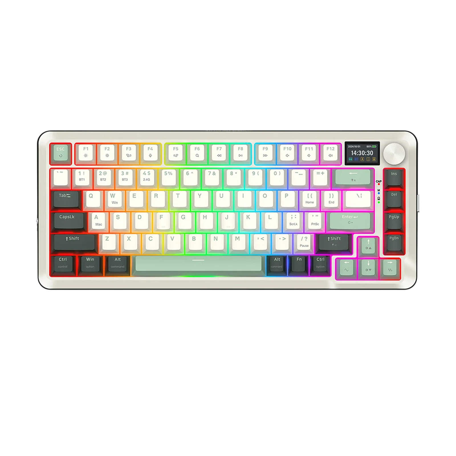 Redragon K708 Pro Wireless (2.4G/Bluetooth/USB) Mechanical Gaming Keyboard - Image 2