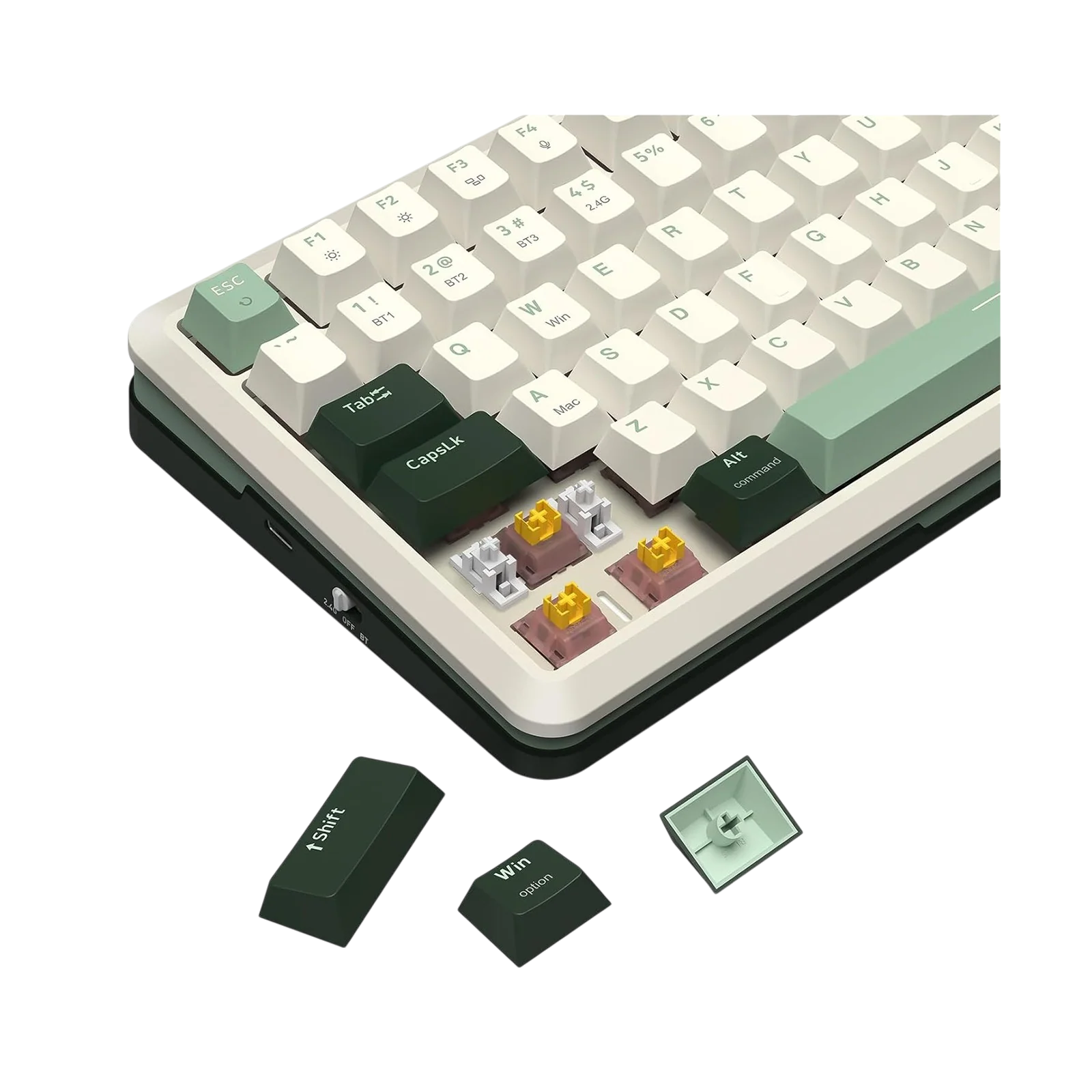 Redragon K708 Pro Wireless (2.4G/Bluetooth/USB) Mechanical Gaming Keyboard - Image 5