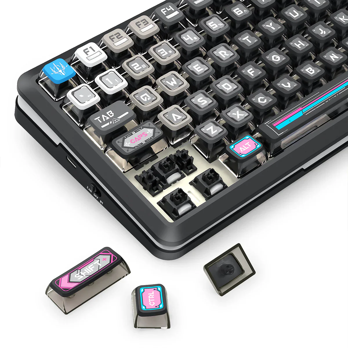 Redragon K708RGB-PRO FLEKACT LCD screen GASKET Gaming Keyboard BK - Image 2