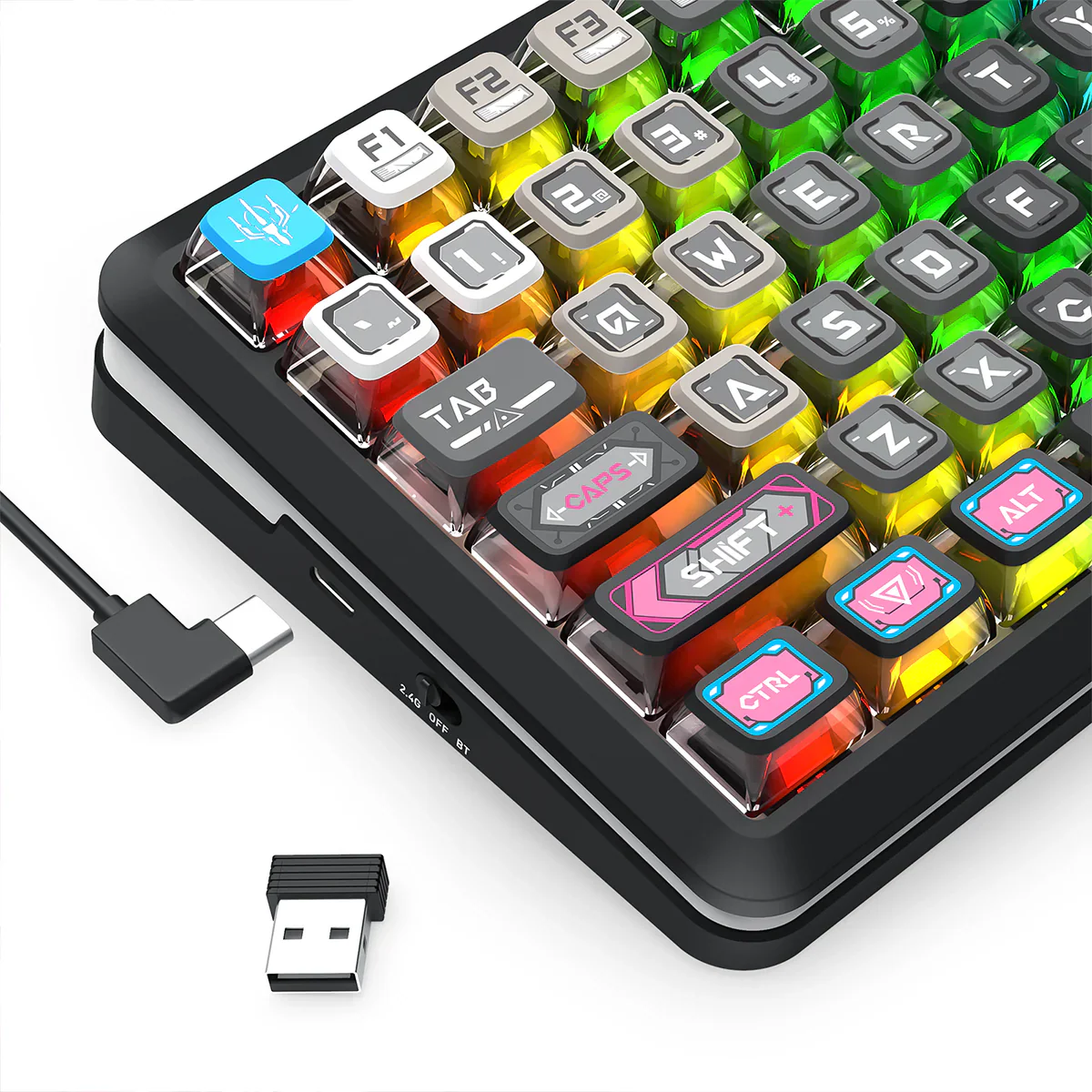 Redragon K708RGB-PRO FLEKACT LCD screen GASKET Gaming Keyboard BK - Image 3