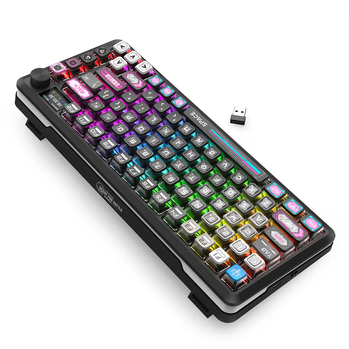 Redragon K708RGB-PRO FLEKACT LCD screen GASKET Gaming Keyboard BK - Image 5
