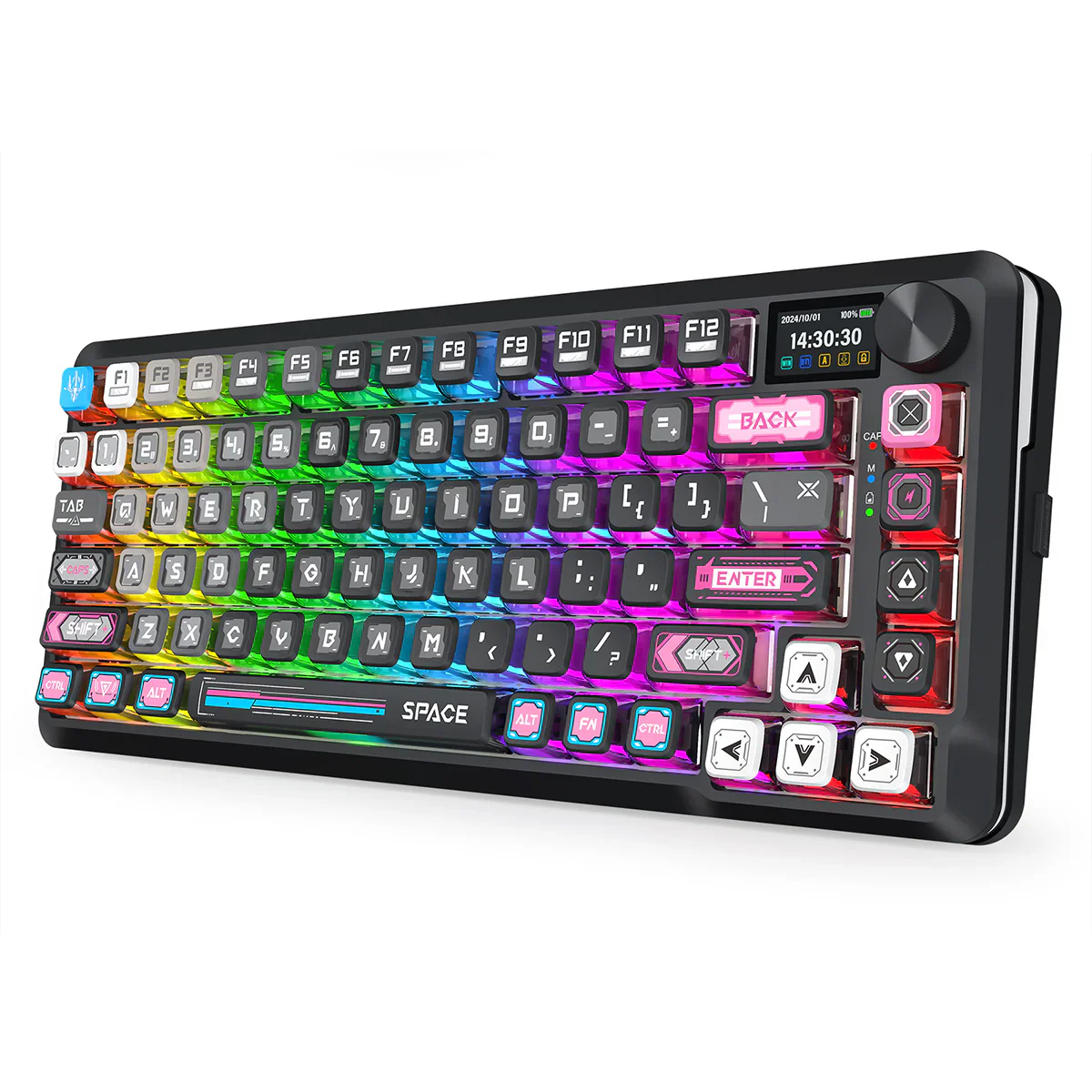 Redragon K708RGB-PRO FLEKACT LCD screen GASKET Gaming Keyboard BK - Image 7