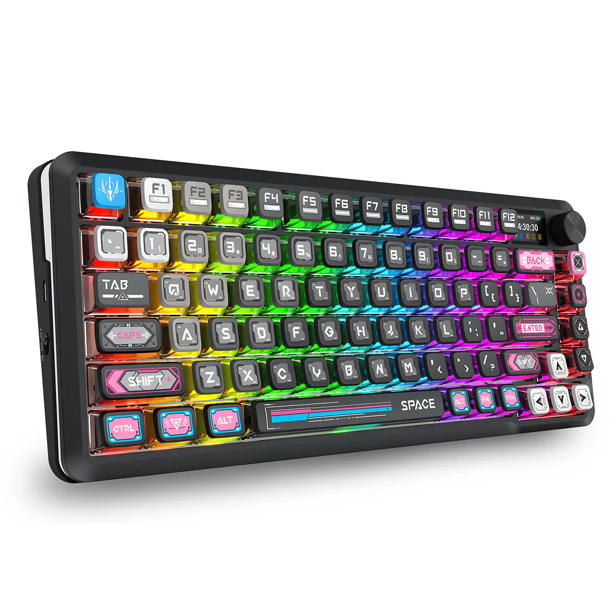 Redragon K708RGB-PRO FLEKACT LCD screen GASKET Gaming Keyboard BK - Image 8