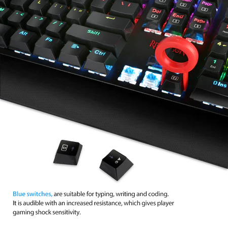 Redragon KALA K557 RGB Mechanical Gaming Keyboard BLUESW - Image 2