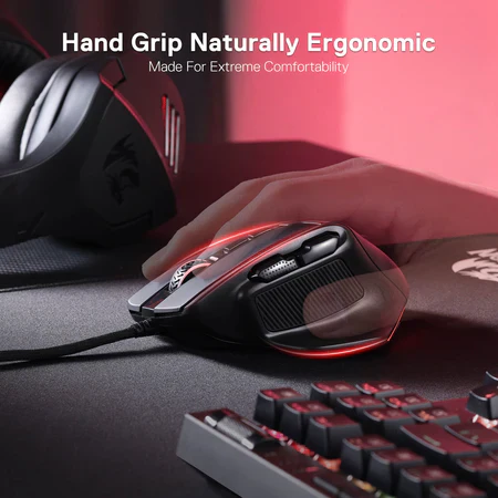 Redragon M806 RGB Bullseye Wired Gaming Mouse - Image 3