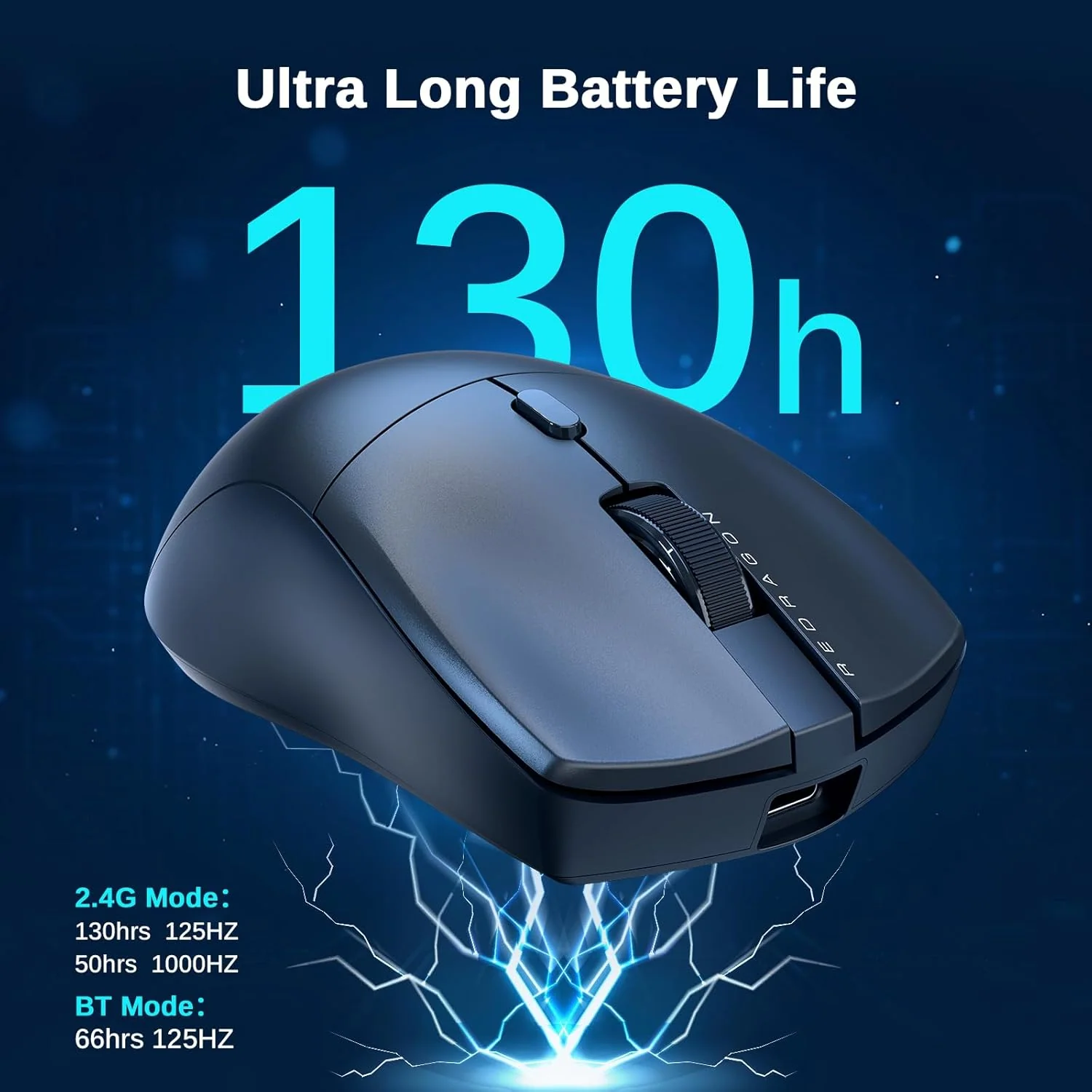 Redragon M815-STD Wired/Bluetooth/2.4G Gaming Mouse - Black - Image 7