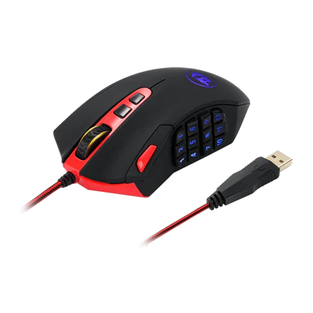 Redragon M901 Perdition 24000DPI MMO Mouse LED RGB Wired Gaming Mouse - Image 2