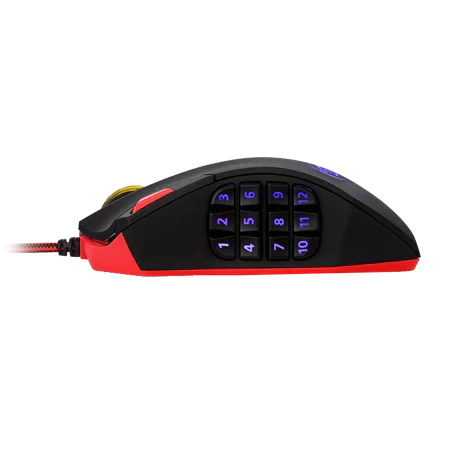 Redragon M901 Perdition 24000DPI MMO Mouse LED RGB Wired Gaming Mouse - Image 3