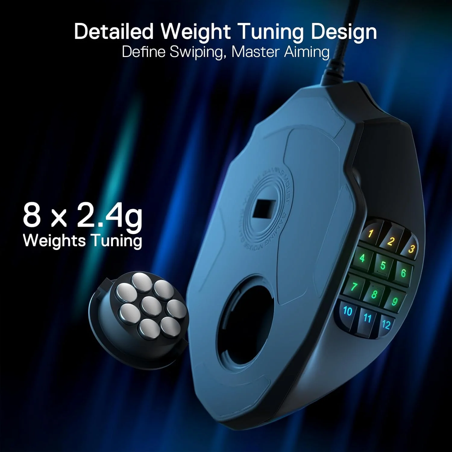 Redragon M908 IMPACT Wired Gaming Mouse - Black - Image 2