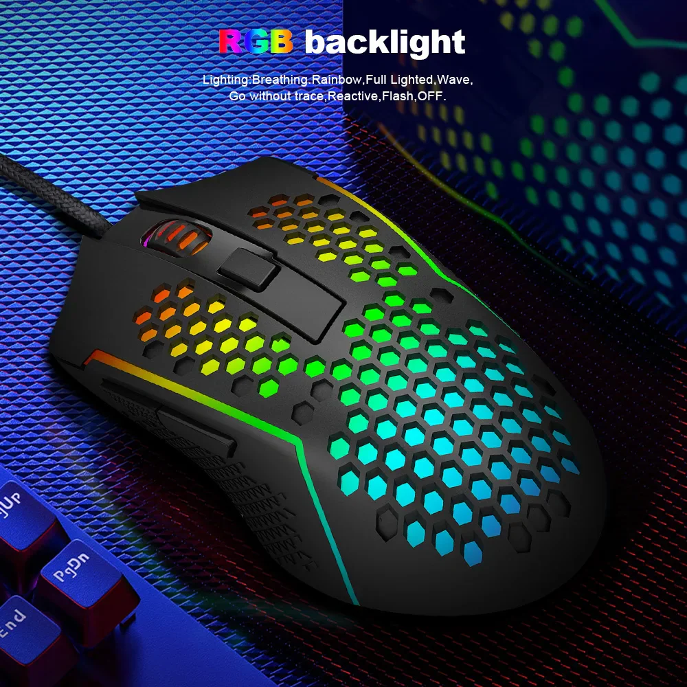 Redragon M987P-K Reaping Elite Lightweight RGB Gaming Mouse - Image 3