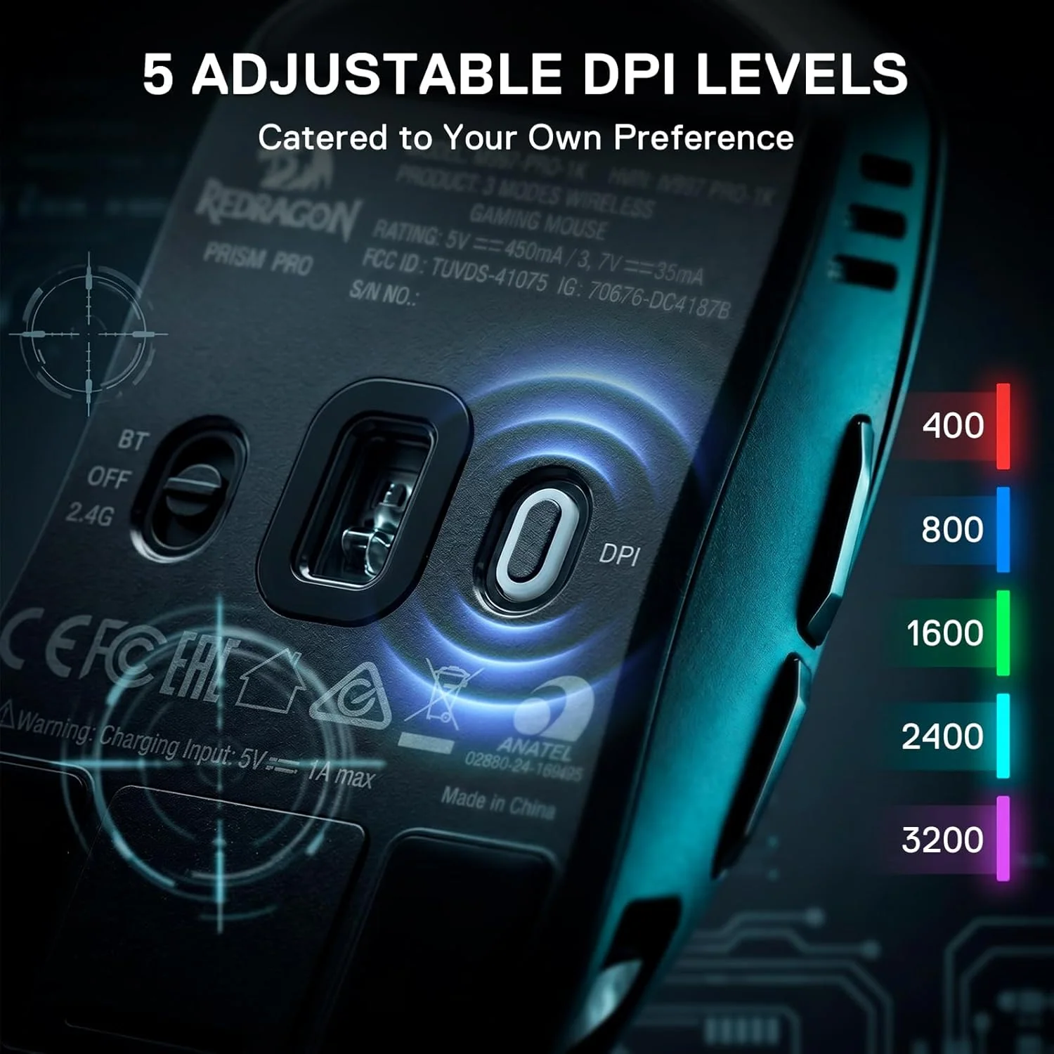 REDRAGON M997-ULT PRISM ULTRA WIRELESS GAMING MOUSE - Image 9