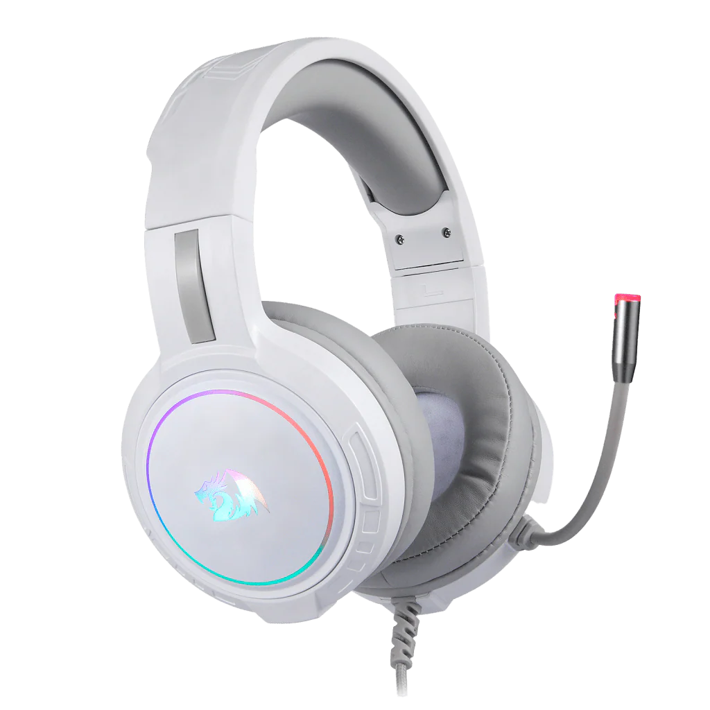 Redragon Mento Wired Gaming Headset - White - Image 4