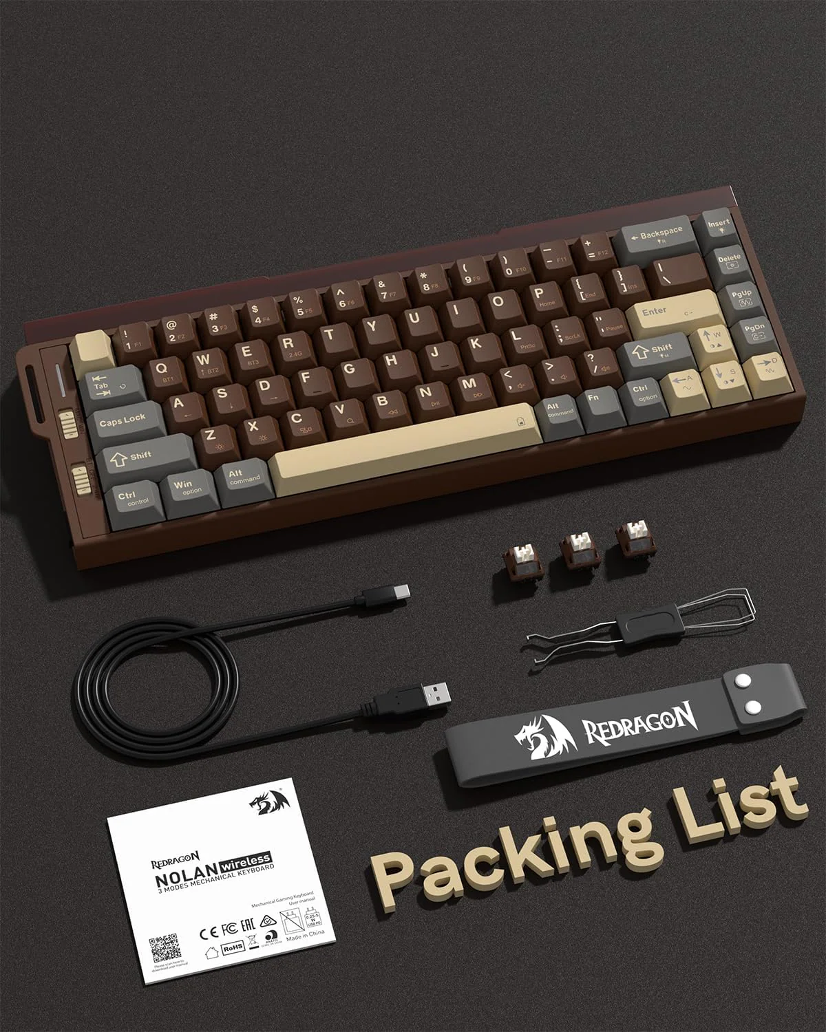 REDRAGON NOLAN K752 WIRELESS KEYBOARD - Image 2