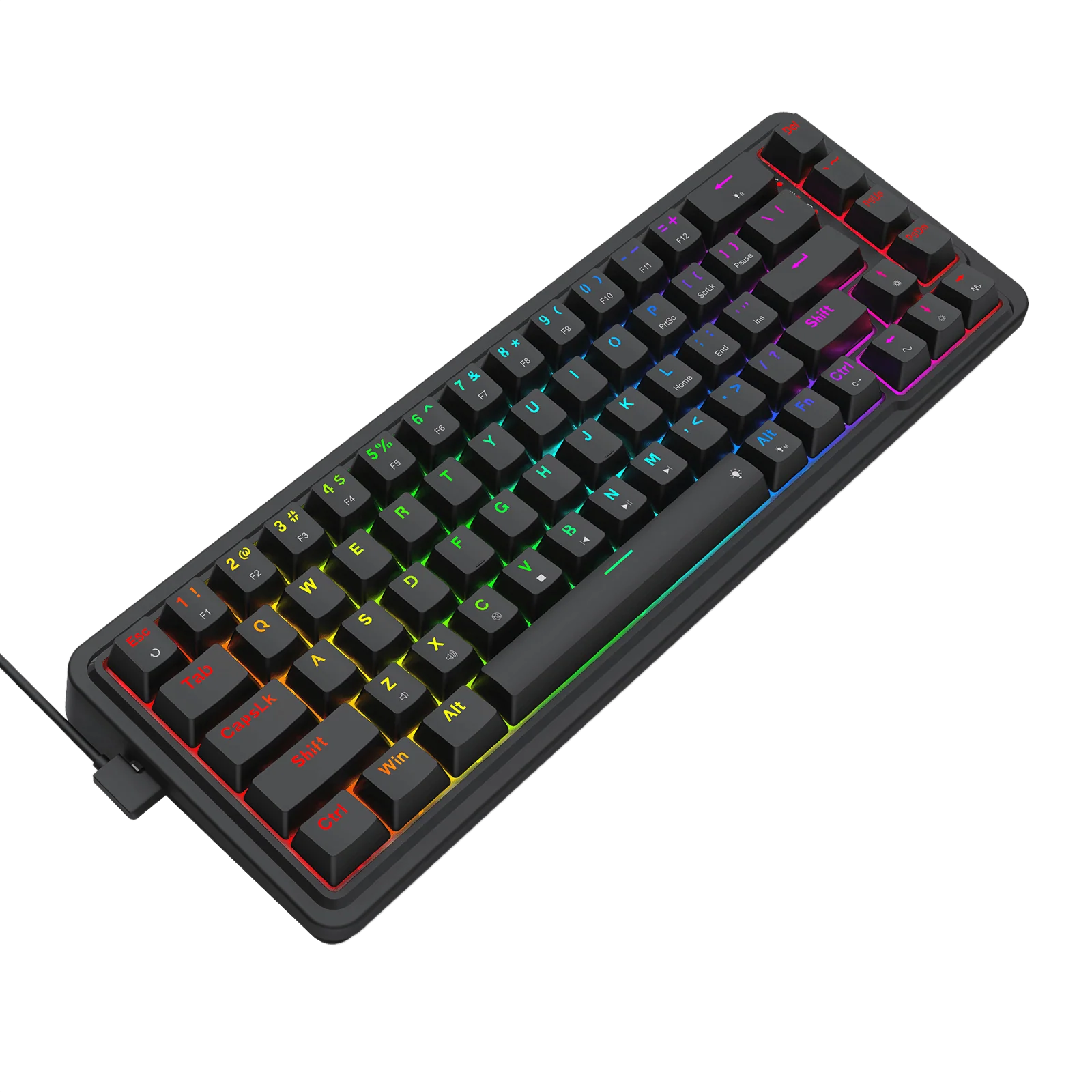 Redragon Nova Wired 60% RGB Hot-Swappable GASKET Mounted Mechanical Keyboard - Image 2