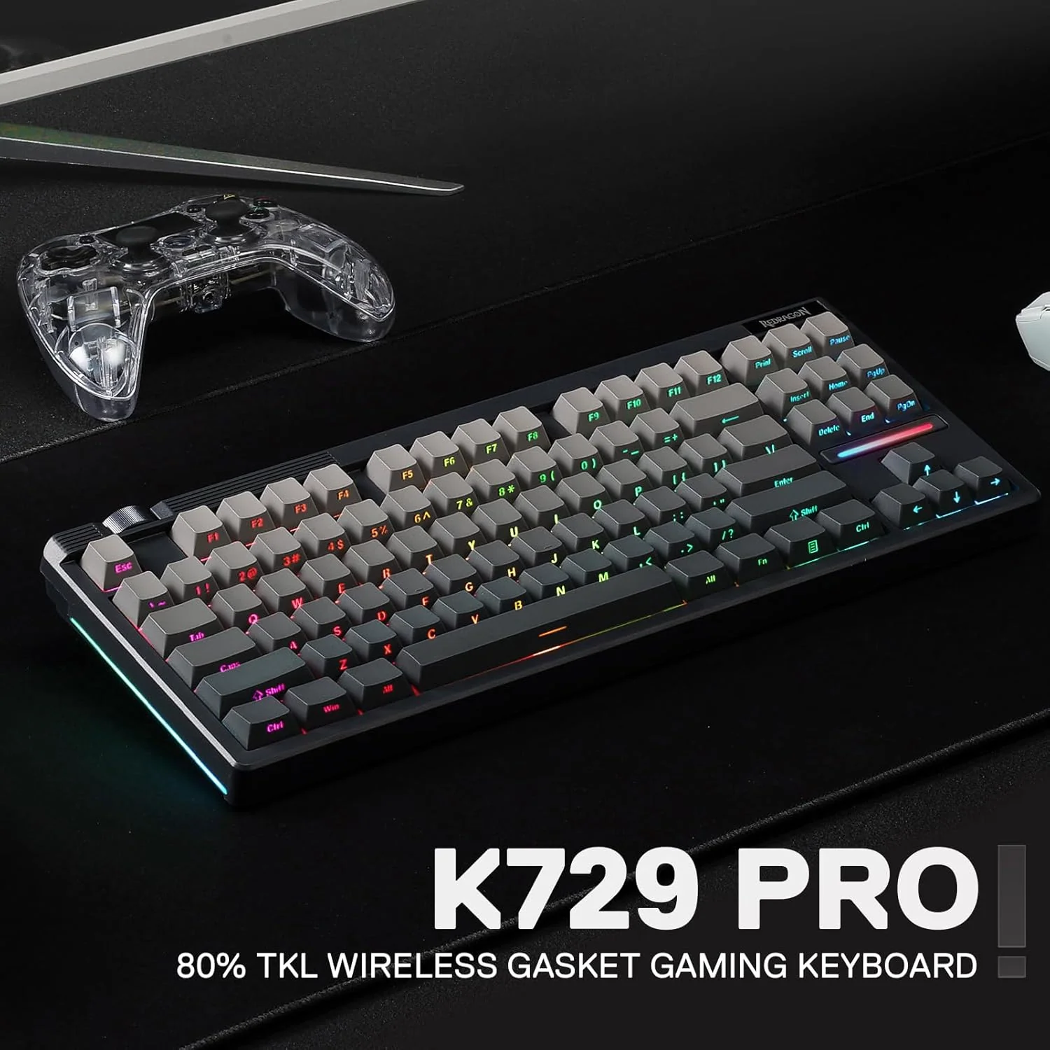 REDRAGON OTIIM PRO WIRD + WIRELESS  KEYBOARD - Image 3