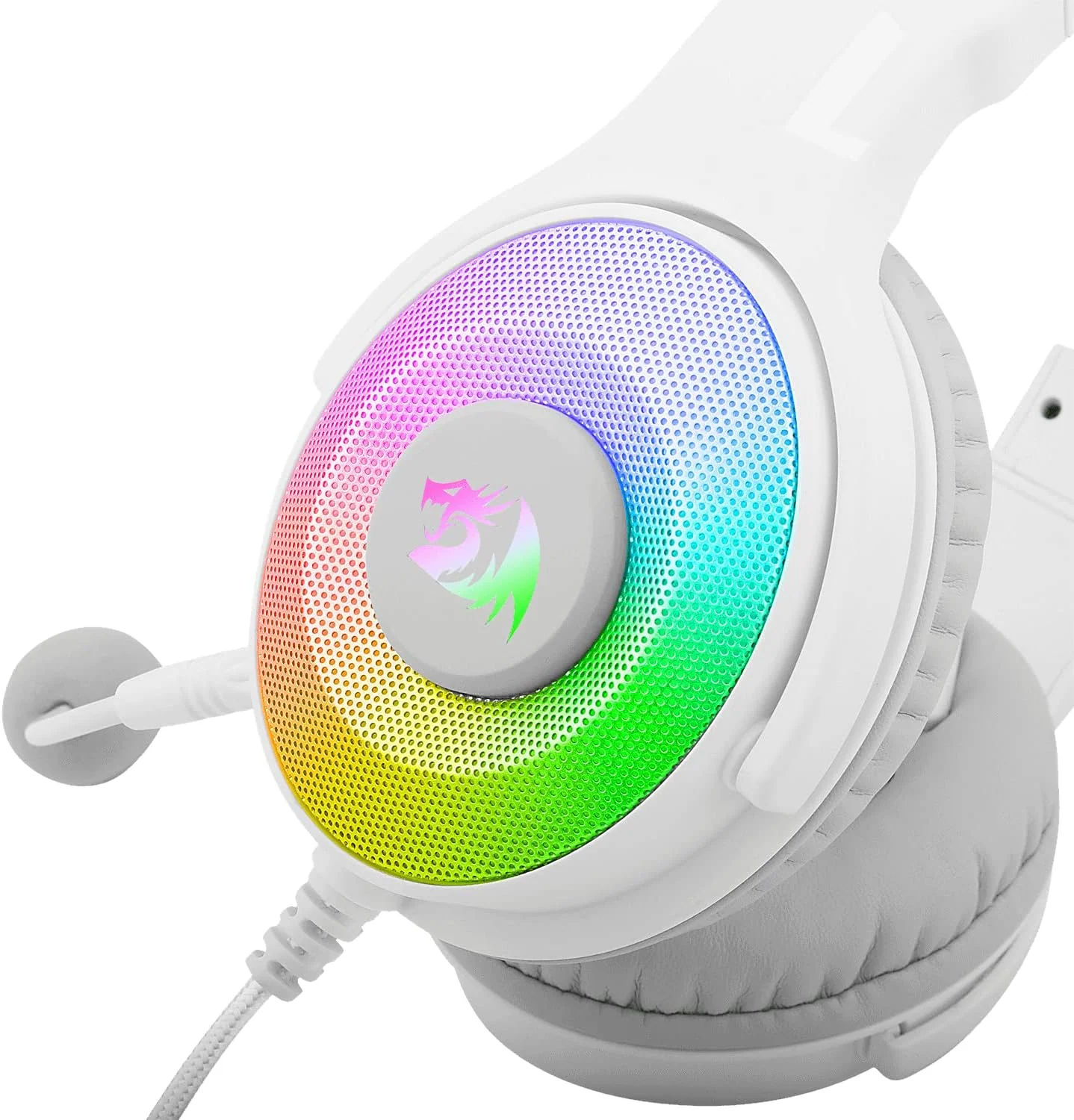 Redragon Pandora 2 7.1 Surround Sound Gaming Headset - White - Image 3