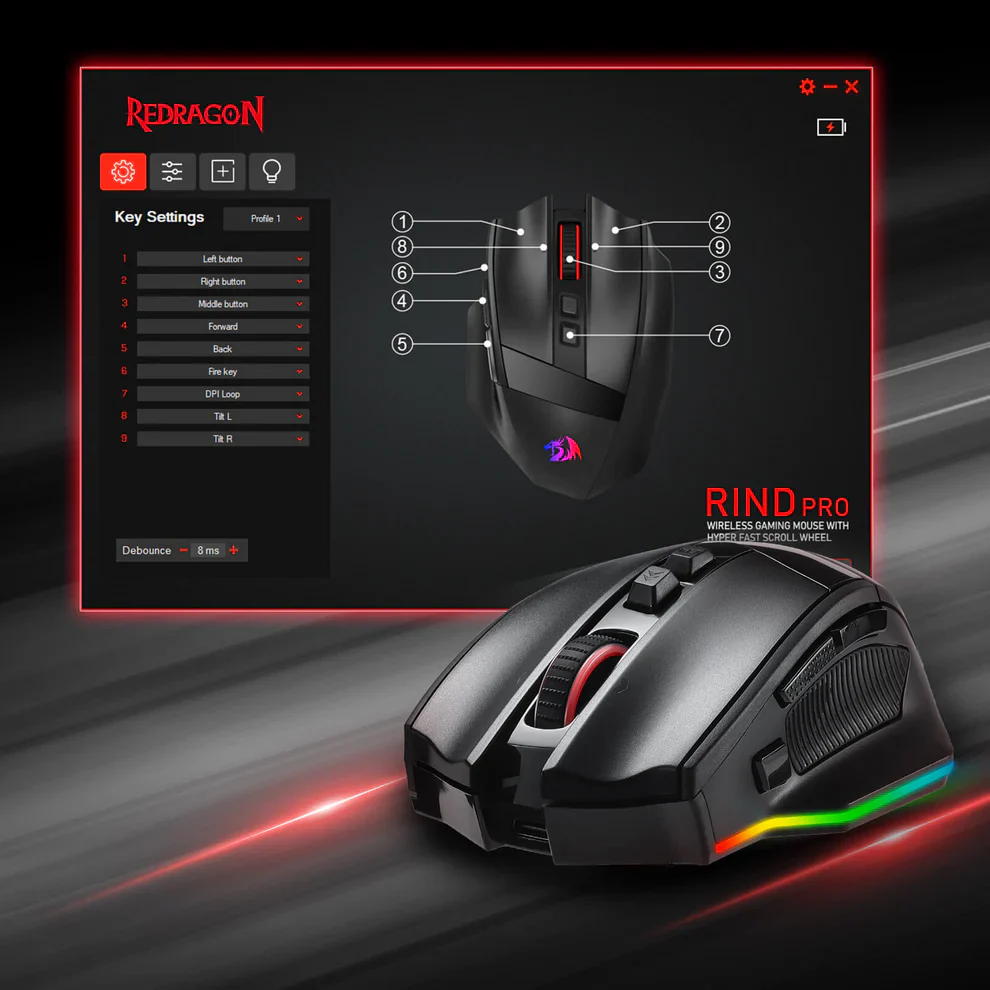 Redragon RIND M813-RGB Gaming Mouse - Image 4