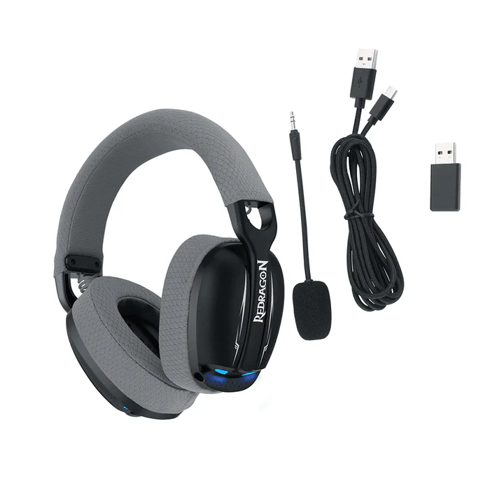 Redragon SKULD PRO H878 3-Mode 7.1 Surround Sound - 40MM Drivers - Detachable Microphone Multi-Platform Gaming Headset - Image 3
