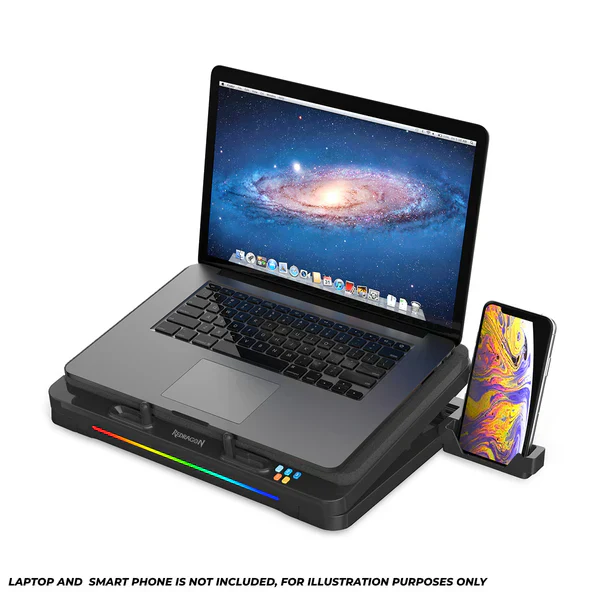 Redragon Windseeker RGB Turbo GCP512 Fan Laptop Cooler - Image 6