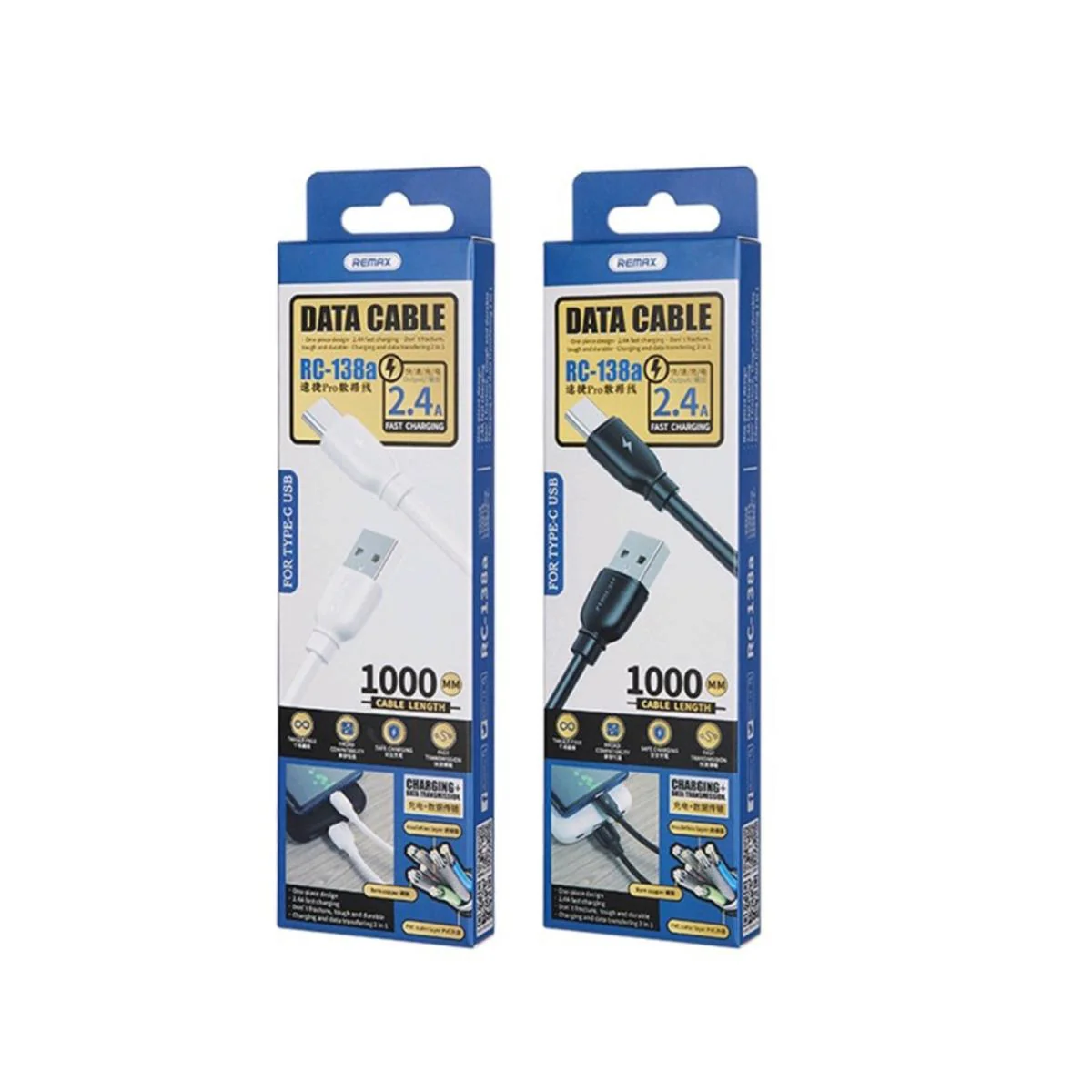 Remax RC-138A Charging Cable Smart Data 1m - Image 2