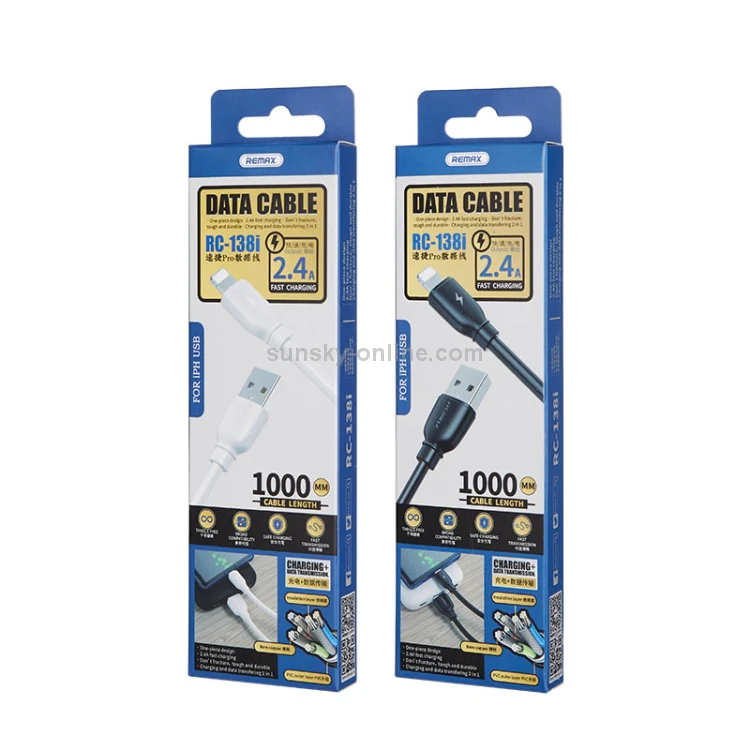 Remax RC-138i Charging Cable Smart Data Cable for (iPhone) - Image 2