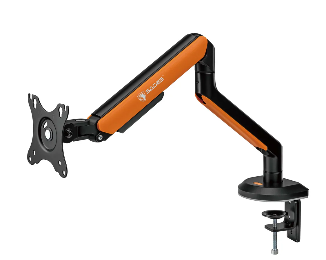 Sades Apep SA-MA02 Single Monitor Mount Arm (Max size 32"/9KG Per ARM) Orange - Image 3