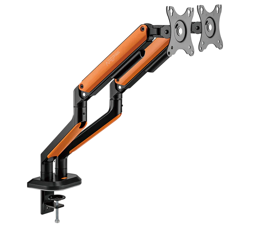 Sades Apep SA-MS02 RGB Dual Monitor Mount Arm (Max Screen size 32"/9KG Per ARM) - Orange - Image 2