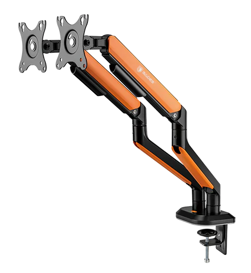 Sades Apep SA-MS02 RGB Dual Monitor Mount Arm (Max Screen size 32"/9KG Per ARM) - Orange - Image 3