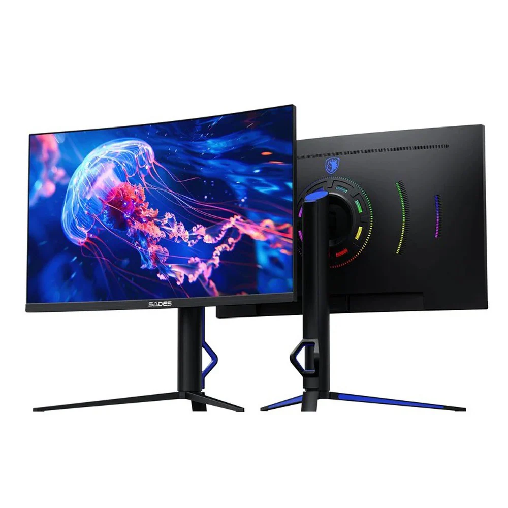 Sades BX JELYFISH" 27" FHD 1920x1080 HDMI 2.1, 280Hz Refresh Rate, 0.5ms Response Time Curved Gaming Monitor - Image 3